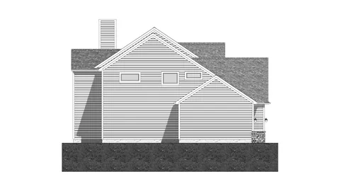 The Northwick house plan, exterior view 4